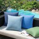 Kevin Textile Outdoor Waterproof Throw Pillow Covers Pack of 2 Boho Farmhouse Decorative Lumbar Cushion Covers for Garden Patio Tent Balcony Bench Couch Sofa 12x24 Inch, Sage Green