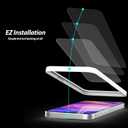 [Whitestone EZ] Glass 3pck + Cam 3pck [Dome Glass EZ] Full Coverage Tempered Glass Shield [Easy Install- JIG type included] by Whitestone for Apple iPhone 14 Pro Max - Three Pack