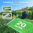 TaskStar Pole Hedge Trimmer Cordless: 20" Electric Long Reach Shrub & Bush Trimmer with Extension Pole, 2x4.0Ah Battery, Dual-Action Blade Hedge Clippers, 3000 SPM High-Speed Motor, 8-Feet Reach