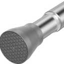 Tension Rods for Windows 28 to 48 Inch Silver Tension Curtain Rod Spring Curtain Rods No Drilling Pressure Tension Rods Adjustable Curtain Rods Expandable Spring Tension Rods for Closet, Doorway (Grey)