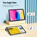 ProCase for iPad (A16) 11th Generation 11 Inch 2025/ iPad 10th Generation 10.9 Inch 2022 Case, Slim Smart Cover with Translucent Hard Shell Back, Supports Touch ID, Auto Wake/Sleep -Grey