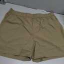 ODODOS Men's Athletic Shorts with Pockets 5" Quick Dry Lightweight Workout Gym Running Shorts, Tan, X-Large