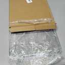 Acrylic Serving Tray with Handles Ottoman Countertop Decorative Tray Serving Tray Spill-Proof Tray for Coffee Table Living Room Bedroom 16 x 9 x 0.8 inches - (Transparent Color)