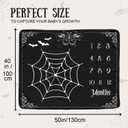 Gothic Baby Monthly Blanket for Boys, Goth Newborn Month Blanket, Soft Flannel Photography Background Prop, Moth Bat Halloween Personalized Shower Gift, Gothic