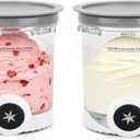 For Ninja Swirl Creami Pints - 2 Pack Compatible with NC700 NC701 Series 13-in-1 Ice Cream & Soft Serve Maker 16 OZ Creami Swirl Replacement Pints BPA-Free | Dishwasher Safe(Grey Lid)