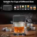 Electric Whiskey Smoker kit - Built-in Lighter (No ButaneDrink Smoker, 6 Wood Chip Flavors, Rechargeable Cocktail Smoker Kit, Birthday Bourbon Whiskey Gift, Suitable for Men, Dad, Husband