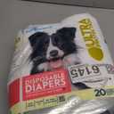 Paw Inspired 20ct Disposable Dog Diapers | Female Dog Diapers Ultra Protection | Diapers for Dogs in Heat, Excitable Urination, or Incontinence (Large)