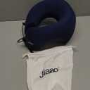 Jiaao Neck Pillow Airplane, Ergonomic Memory Foam Travel Pillows for Long Flights, 3D Eye Masks, Ear Plugs and Portable Drawstring Bag, Napping Pillow for Home, Sleep Rest, Family and Travel Use