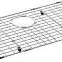 Sink Protectors Stainless Steel Sink Grates for Kitchen,Sink Bottom Grid,Rust-Resistant,Rear Drain Location (27.6"Lx14.6"W)