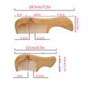 Xuanli 8 Pcs The Family Of Hair Comb set - Wood with Anti-Static & No Snag Handmade Brush for Beard, Head Hair, Mustache With Gift Box (S021)