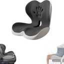 Ergonomic Seat Cushion with Memory Foam & Lumbar Support – Orthopedic Cushion for Car, Truck & Office Chairs, Non-Slip Pad for Daily Comfort