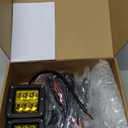 Wsays 2PCS LED Amber Light Pods & Ditch Hood Hinge LED Pod Mount Bracket w/Wiring Kit Compatible with Ford Raptor 2017-2023 Fit F-150