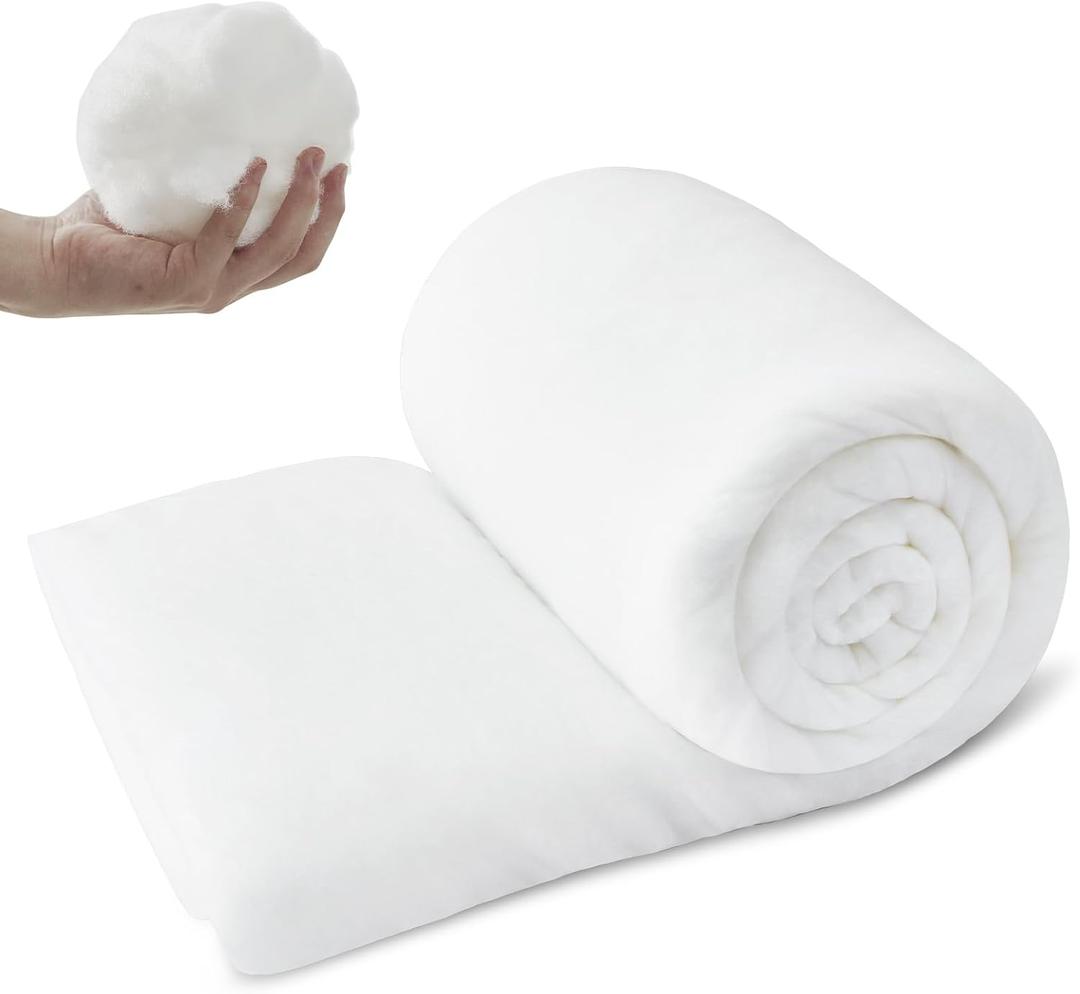 RRKTP Upholstery Batting for Quilting,Dacrons Polyester Quilt Batting for Sewing,Cushion Wrap for Foam Padding,DIY Projects,36" x 5 Yards (White)