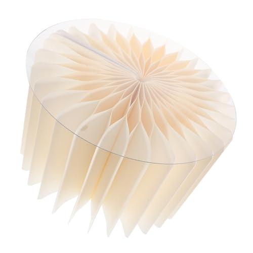 Healifty Foldable Round Cylinder Pedestal Stand White Paper Column for Wedding Party Table Backdrop Decoration Cake Display Vase Holder Stylish Retro Centerpiece for Events