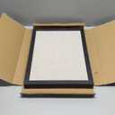 Magnetic Dry Erase Hidden Whiteboard with Black Wooden Frame, Gray Fabric Bulletin Board Exterior and Whiteboard Interior, 11.8x15.7inch (30x40cm)