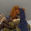 National Tree Company Pre Lit Animated Werewolf, Brown, Sound Activated, LED Lights, Halloween Collection, 63 Inches