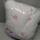 CotComf Toddler Bedding Set for Girls 4-Piece Purple Boho Tufted Daisy Flowers Toddler Bed Comforter Set Bed-in-a-Bag Toddler Sheets Bedroom Set with Comforter, Flat Sheet, Fitted Sheet, Pillowcase