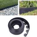 Landscape Edging55FT Garden Edging with 120 Spikes for Lawn 4 Inch Tall (55FT, Black)