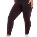 SINOPHANT Plus Size Leggings for Women, High Waisted Tummy Control Buttery Super Soft Black Yoga Pants for Workout Running 4X-LARGE