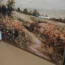 OIQArtOIQ Framed Canvas Wall Art,Vintage Decor,Landscape Nature Country Wildflower Paintings Farmhouse Pictures Modern Artwork Rustic Fall Flower Prints Cottagecore Office Living Room Bedroom Bathroom (24x36 in)