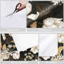 WESTICK Dark Moody Flower Wallpaper 17.5"x100" Self Adhesive Waterproof for Bedroom Cabinets Walls Vintage Botanical Wallpaper