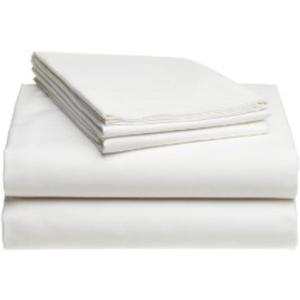 Full White 100% Microfiber Double Brushed Sheet Set - Extra-Soft & Wrinkle-Free - 15" Deep Pockets, 54" x 80" - 4 PC Set (Full, White)