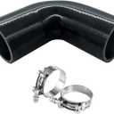 2.5" to 3" 90 Degree Elbow Coupler Silicone Hose 4-Ply Reinforced Turbo Intercooler Intake Piping with T-Bolt Clamps 5MM Thickness