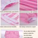 Baby Cloth Diapers Washable Reusable Diapers for Baby Girls and Boys, One Size Adjustable 7 Pack with 7 Inserts and 1 Storage Bag