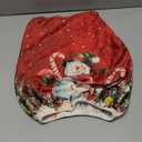 GLENLCWE Christmas Snowman Print Computer Chair Covers Set of 2 Stretchable Cloth Office Chair Covers Universal Desk Rotating Chairs Slipcover Non Slip Christmas Decorations