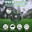 2026 Upgraded Solar Ultrasonic Bird Repellent Devices Outdoor Woodpecker Deterrent for House with Motion Sensor & Reflectors & Flash Light Scare Birds Away Waterproof Pigeon Repellent for Garden Farm
