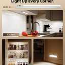EZVALO 5-Pack Under Cabinet Lighting, 2400mAh Rechargeable Motion Sensor Light, 10inch Magnetic Closet Lights with Dimmable & 3 Color Temps, Wireless Motion Activated Lights with Remote for Kitchen