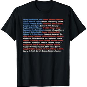 List of Presidents of the United States, Gift Shirt, M