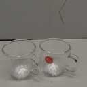 Bodum 5oz Bistro Double Wall Espresso Mug, High-Heat Borosilicate Glass, Set of 2, Clear