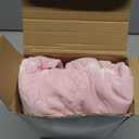 48 Inches Velvet Christmas Tree Skirt Pink with Gold Bow Fur Plush Tree Skirt Luxury Xmas Skirts for Merry Christmas Party Vintage Holiday Decorations