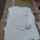 Ekouaer Women's Long Sleeve Shirts 3 Packs Henley Button Down Tops Ribbed Slim Fit Base Layer Soft Thermal Tee, XL