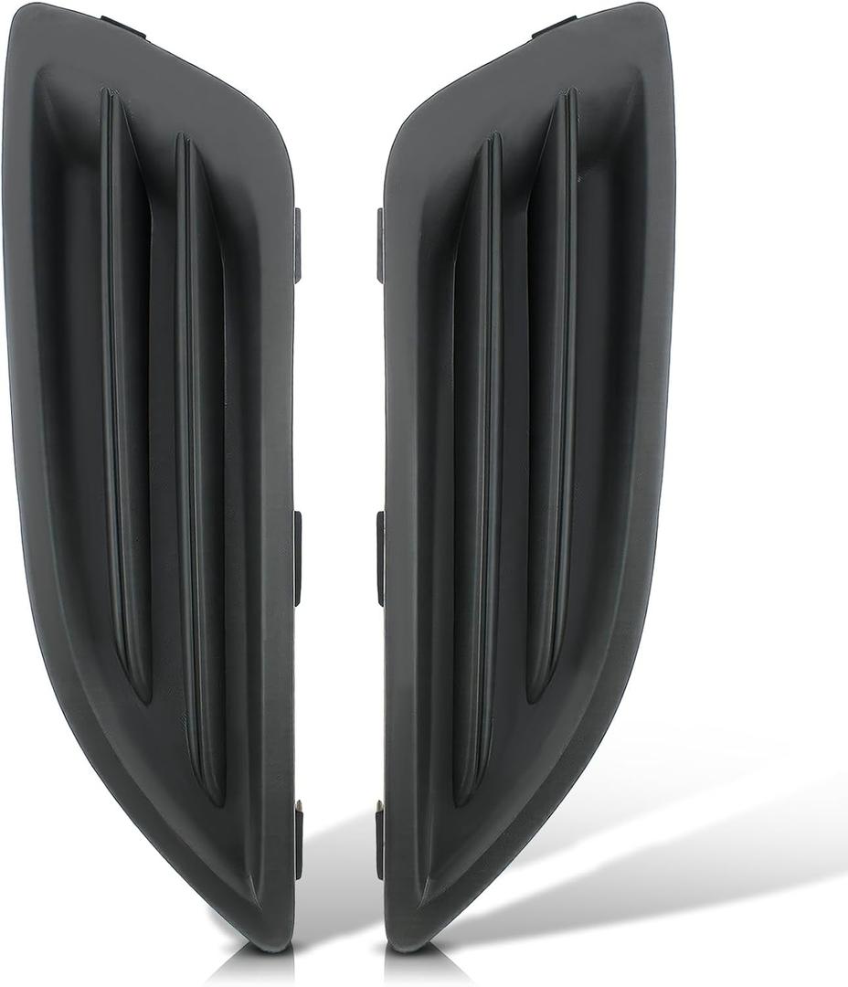 AUTOKAY Front Bumper Fog Light Lamp Lens End Cover Left and Right Side Fits for Ford Fiesta 2014 2015 2016 2017 2018 Kidney Grill