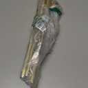 TVWOO Gold Curtain Rods for Windows 66 to 120 Inch, Heavy Duty Curtain Rods, Adjustable Curtain Rod Set, Translucent Ball Drapery Rods, Decorative Single Window Rod, Modern Curtains Rods 66-120", Brass Gold