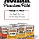 ACANA Premium Pate in Bone Broth Grain-Free Wet Dog Food Variety Pack: Beef + Poultry Recipes 12.8oz Cans (6 Count, 3 of Each)