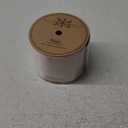 Ribbli Light Champagne Velvet Wired Ribbon 4 Inch Ivory Velvet with Champagne Glitter Christmas Ribbon for Christmas Tree Decoration Big Bow Gift Wrapping Crafts Wreaths Supplies- 10 Yards