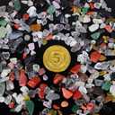 13 Packs Crystal Aquarium Gravel Polished Tumbled Stones, Irregular Shaped Crystal Chips, Natural Gemstone Rocks, Colorful Crushed for Vase Filler Fish Tank Gravel Home Decoration