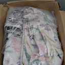 Wonnitar Boho Floral Area Rug 6x9, Washable Purple Rugs for Bedroom Girls, Non Slip Ultra-Thin Soft Indoor Baby Carpet for Nursery Dorm Kids Room Living Room, Light Purple/Pink