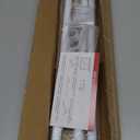 Curtain Rods for Window 32 and 48, White 5/8 inch Splicing Single Window Curtain Rod Set with Brackets