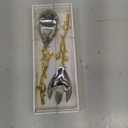 Golden Vine Salad Server Set, 12-Inch, Silver Gold