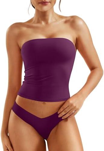 YEOREO Sophie Women Sexy Long Tube Tops Double Lined Basic Y2K Summer Cute Strapless Fitted Bandeau Going Out Crop Top, Size: XS YEOREO Sophie Women Sexy Long Tube Tops Double Lined Basic Y2K Summer Cute Strapless Fitted Bandeau Going Out Crop Top, Size: XS