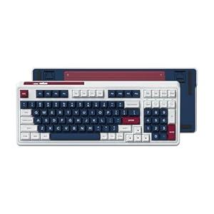 FL ESPORTS CMK98 Wireless Mechanical Keyboard with Number Pad, Tri-Mode Hot Swappable 99 Key Custom Gaming Keyboard, Linear Switches Gasket Creamy Keyboard RGB for Win/ MAC (Blue Red)