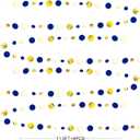 46 Ft Navy Blue and Gold Circle Dots Garland Royal Blue Hanging Paper Polka Dot Streamer for Birthday Wedding Bridal Baby Shower Graduations Nautical Ahoy Achor Pirate Theme Party Decorations Supplies