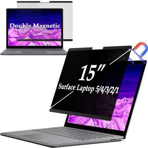 IPROKKO Surface Laptop Privacy Screen 6/5/4/3/2/1-15 inch, Magnetic Removable Privacy Screen Filter for Microsoft Surface Laptop, Anti-Glare Blue Light Screen Protector