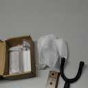 Ukulele Wall Mount Hanger 2 Pack, Black Walnut Wood U-Shaped Ukulele Holder Hanger, Ukulele Wall Mount Hook for Ukulele Banjo Mandolin Concert Pineapple Soprano Tenor and Baritone