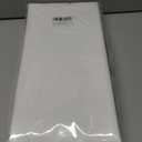 Premium Disposable Table Cloth - 8 Pack, 54''x108'' Plastic Tablecloth for Parties, Leakproof & Sturdy, White