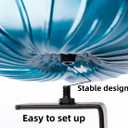 Jola's House Metal Deck Mounted Bowl Bird Bath for Railing Patio Large Balcony Clearance Modern Bird Water with Stake Clam for Outdoors Garden 13 Inches